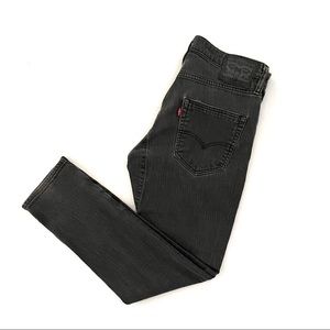 Levi's Mens Skinny Jeans 34x32 
Black Cotton with Stretch Denim Ankle Length